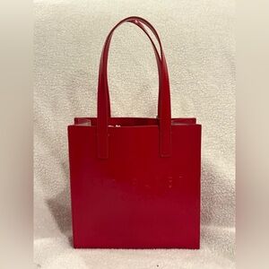 Ted Baker Red Saffiano 'The ICON' Red Tote NWT